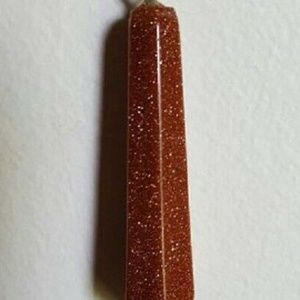 Genuine GoldStone Pendulum Pendant Necklace
